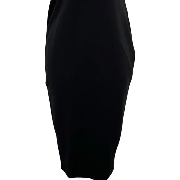Nookie Medea Midi Bodycon Halter Dress Black Open Back S NWT Glam Edgy Cocktail - Picture 4 of 11